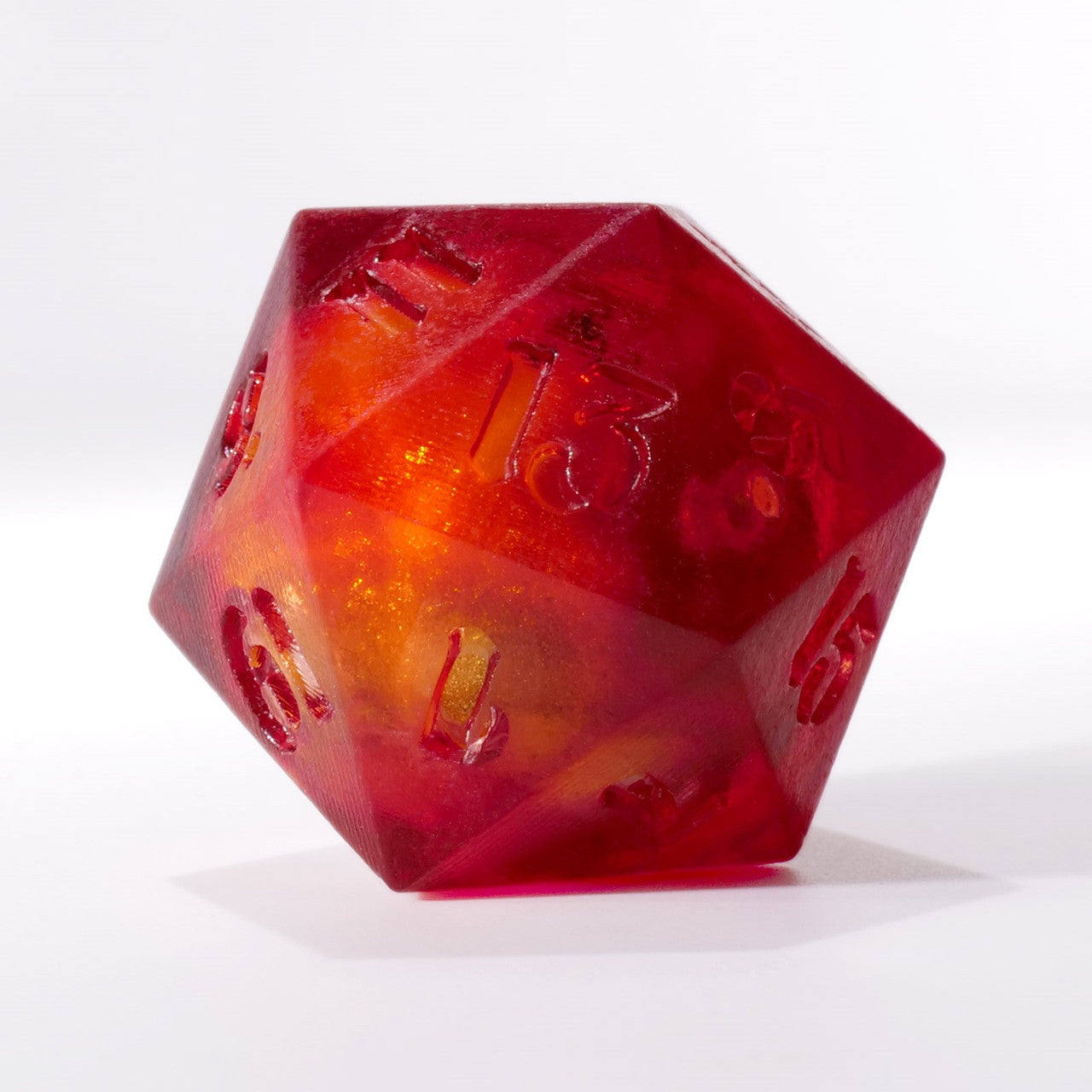 Dark Red Liquid Core Single D20